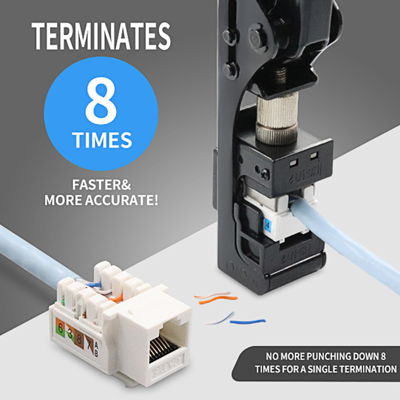 RJ45 Keystone Jack Punch Down Speed ​​Ending Tool para sa 90 Degree PX-T-FN