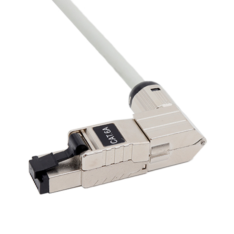 CAT6A STP 90-Degree na Toolless na module ng network