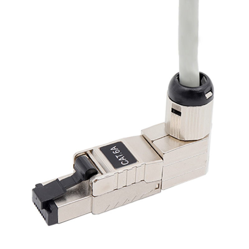 CAT6A STP 90-Degree na Toolless na module ng network