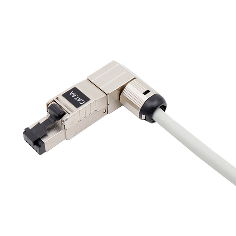 CAT6A STP 90-Degree na Toolless na module ng network